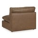 preview thumbnail 5 of 10, Signature Design by Ashley Emilia Brown 4-Piece Sectional - 130" W x 90" D x 36" H