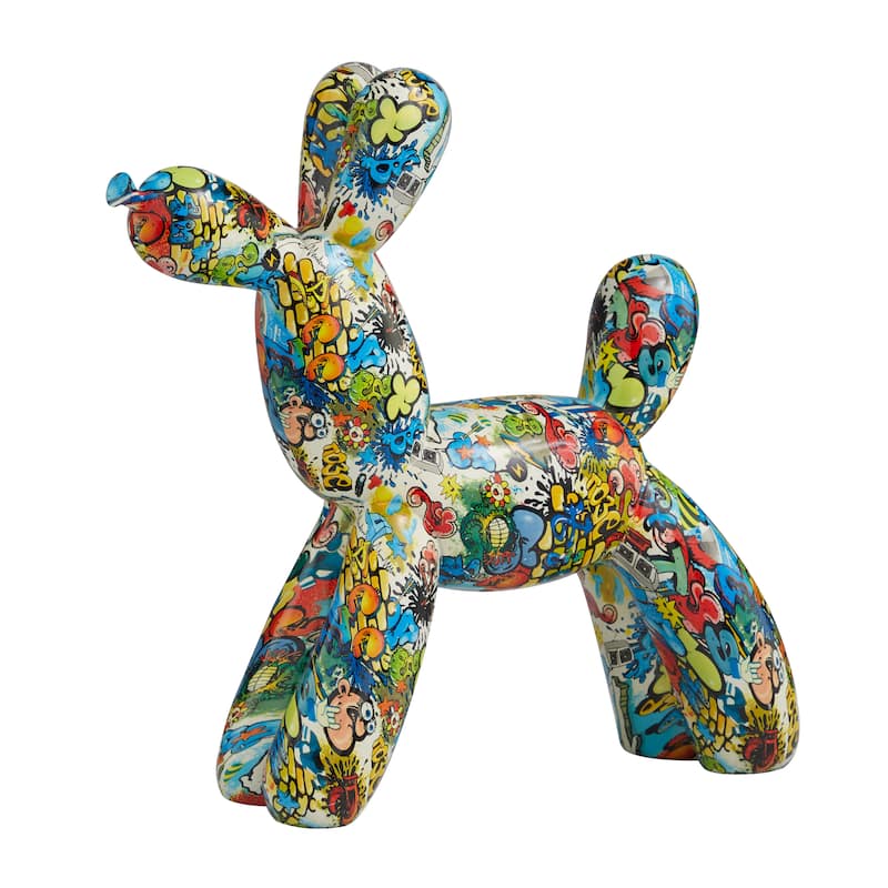 The Novogratz Multi Colored Polystone Various Animal Sculpture