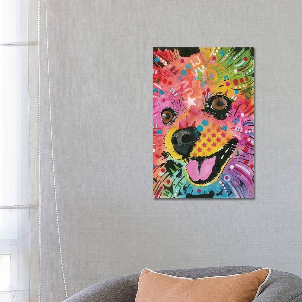 iCanvas "Pomeranian" by Dean Russo Canvas Print
