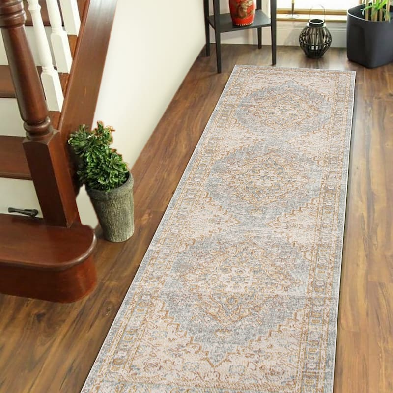 Copper Grove Bolans Vintage Gray Polyester Area Rug