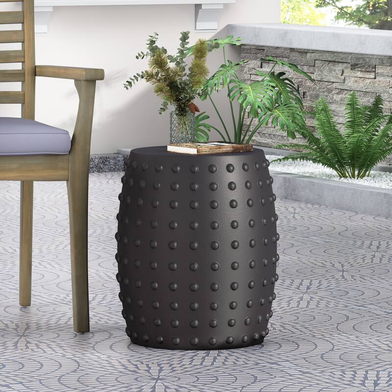 Outdoor LightWeight Concrete Side Table - 17.64