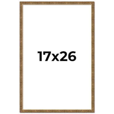 17x26 Frame Gold Solid Wood Picture Frame - Complete Modern Photo