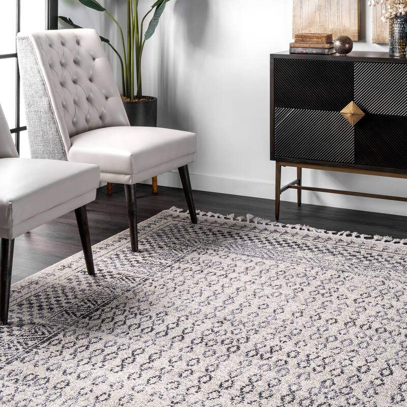 Nuloom Contemporary Faded Diamond Checkers Area Rug