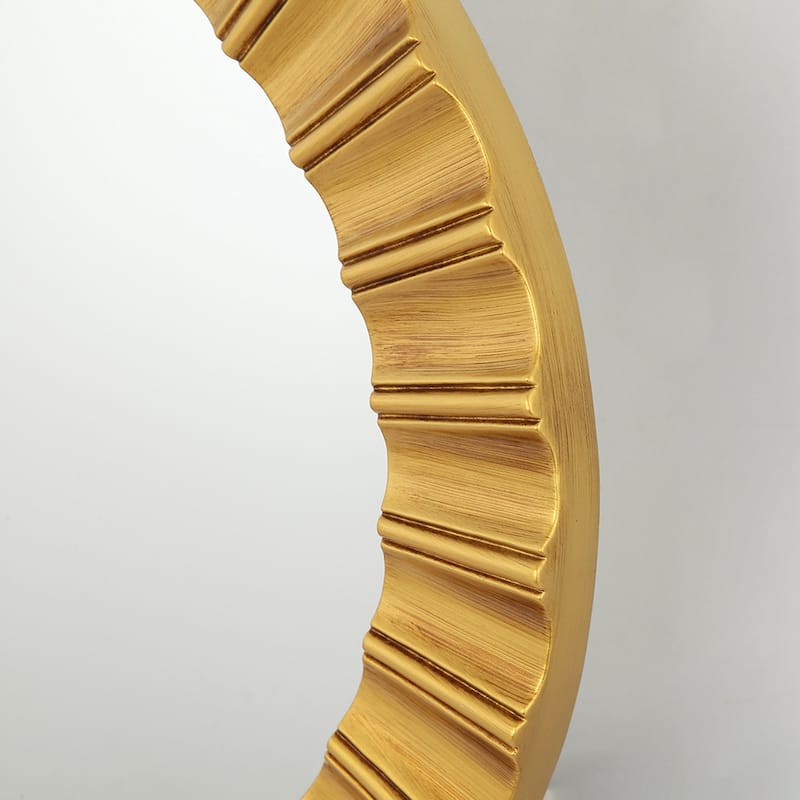 25" Modern Gold Round Decorative Wall Bathroom Vanity Mirror