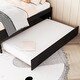 preview thumbnail 6 of 7, Black Full SizeVersatile Platform Bed with Trundle,Under Bed Storage Box and Nightstand
