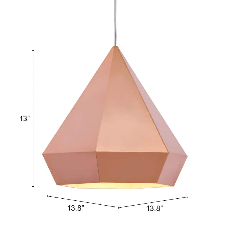 Alpine Ridge Ceiling Lamp Rose Gold