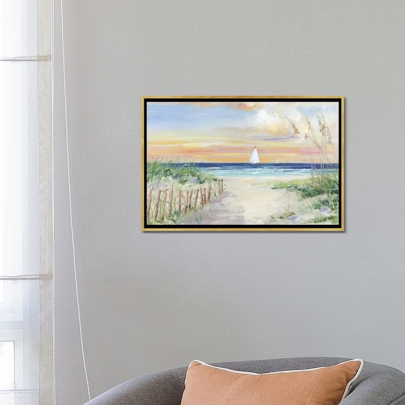 iCanvas "Set Sail" by Sally Swatland Framed Canvas Print