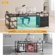 preview thumbnail 21 of 36, 67" L Gaming Shaped Desk Storage Shelves Power Outlet 2 Drawers
