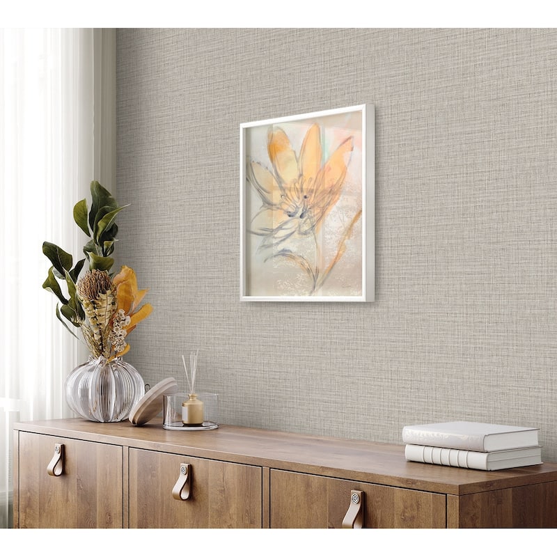 Seabrook Designs Harvest Twine Embossed Vinyl Unpasted Wallpaper
