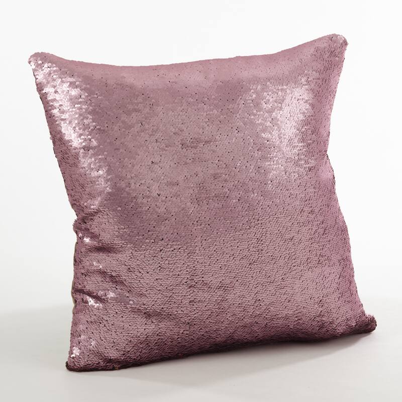 Sirun Collection Sequin Mermaid Design Throw Pillow