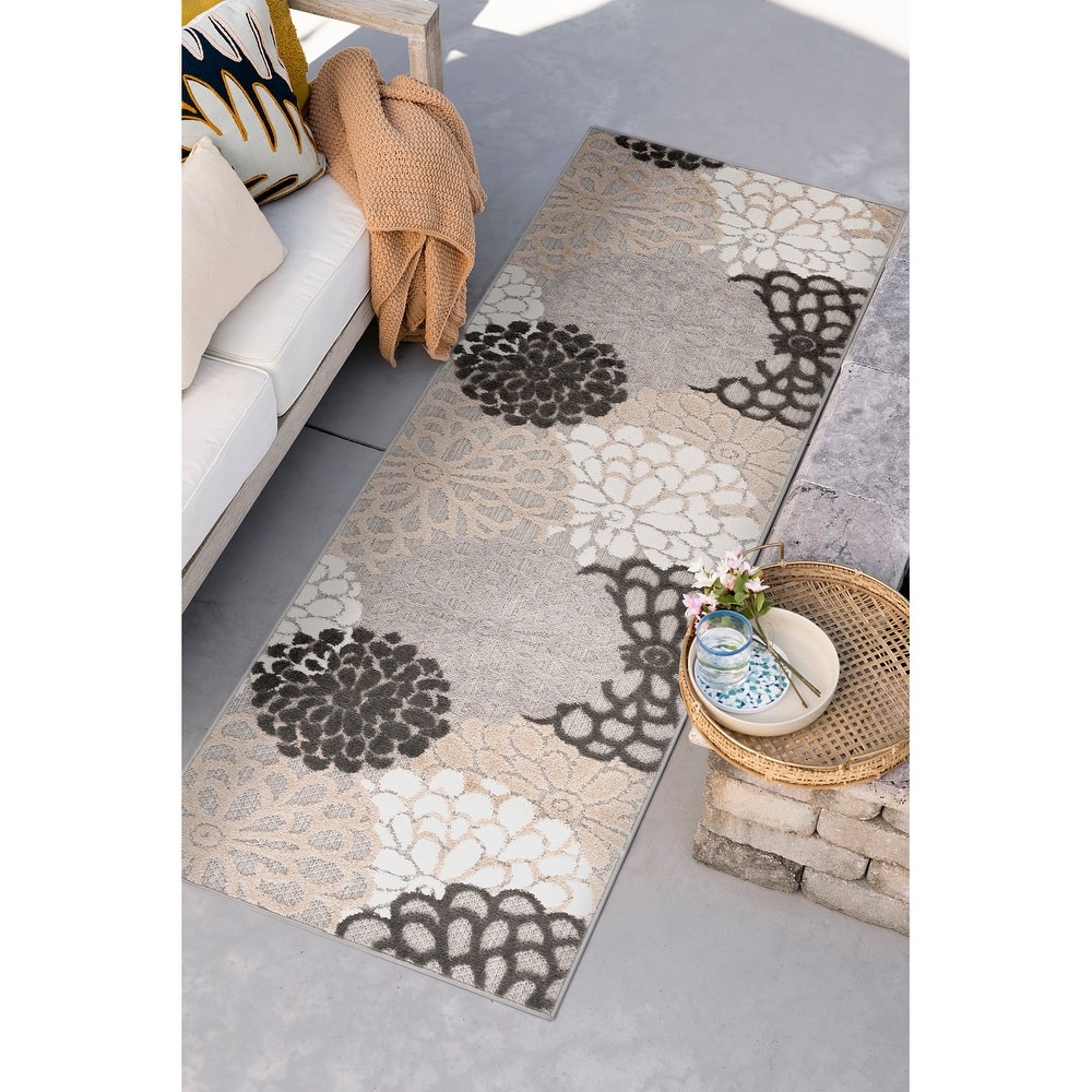 Origin Coastal Floral Indoor/Outdoor Area Rug