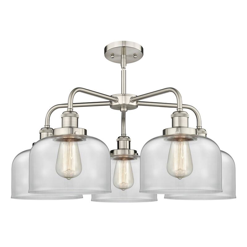 Innovations Lighting Bell - 5 Light 26" Stem Hung Chandelier