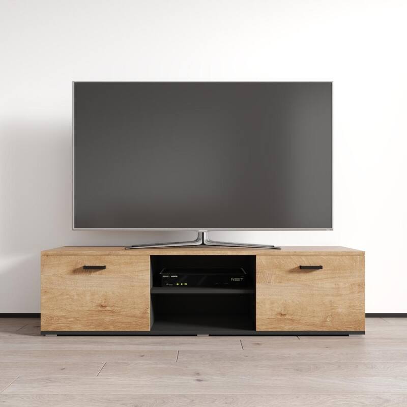 Soho S4 Modular 140 Modern 55" TV Stand - Oak