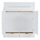 preview thumbnail 14 of 32, Full Size Wooden Loft Bed with Wardrobe, Desk, Drawers, Shelves for Bedroom