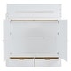 preview thumbnail 12 of 27, Wooden Full Size Loft Bed with Desk, Wardrobe, Storage Shelves and Drawers, for Kids Teens Adults Bedroom, Wood Bedframe