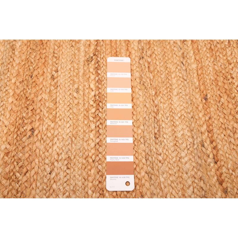 ECARPETGALLERY Flat-Weave Palas Denizli Tan Jute Rug - 5'5 x 7'8