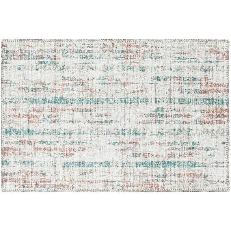 Indoor/Outdoor Rylee Modern Stripes Washable Rug - 1'8" x 2'6" - Ivory