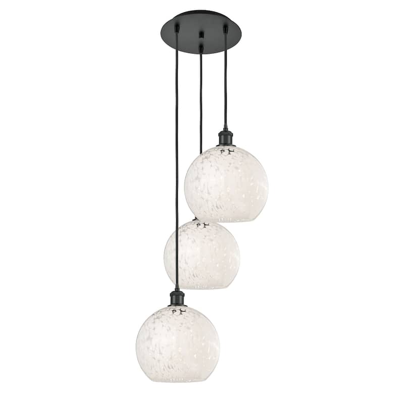 Innovations Lighting 113B-3P-11-17 White Mouchette Pendant White