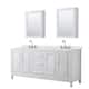 Option White / Giotto Quartz Top / Polished Chrome