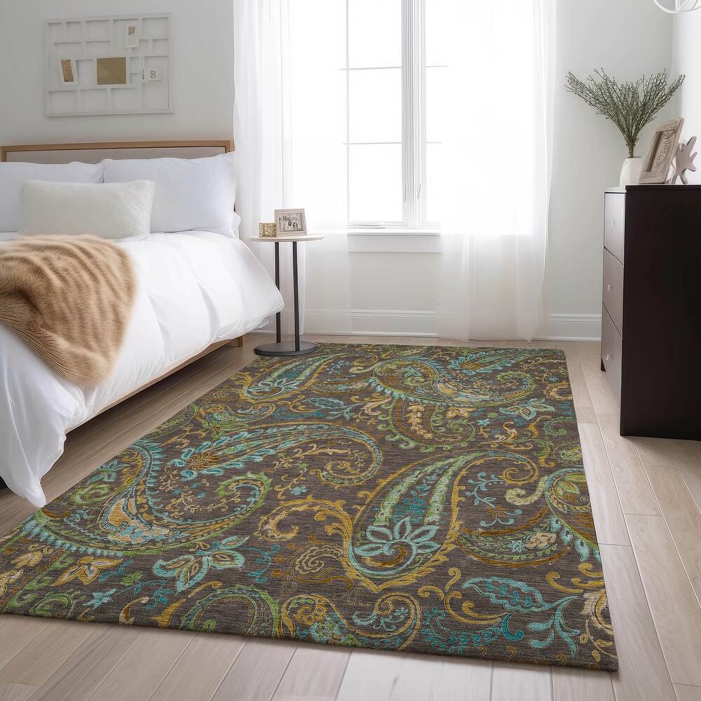 Premium Washable Super Soft Traditional Paisley Mayfield Rug