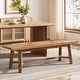 preview thumbnail 3 of 6, 55'' Solid Wood Dining Bench, Farmhouse Long Bench for Kitchen Entryway