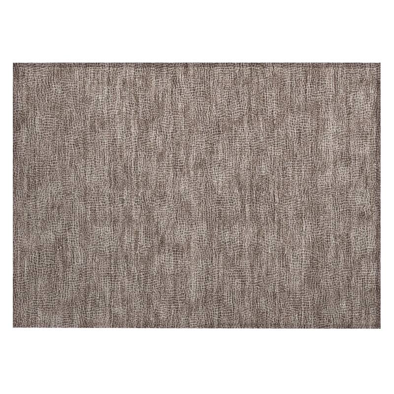 Machine Washable Indoor/ Outdoor Solid Modern Chantille Rug
