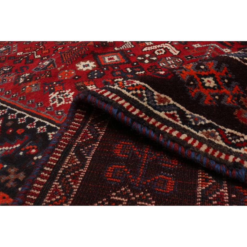 ECARPETGALLERY Hand-knotted Melis Vintage Red Wool Rug - 5'8 x 8'10