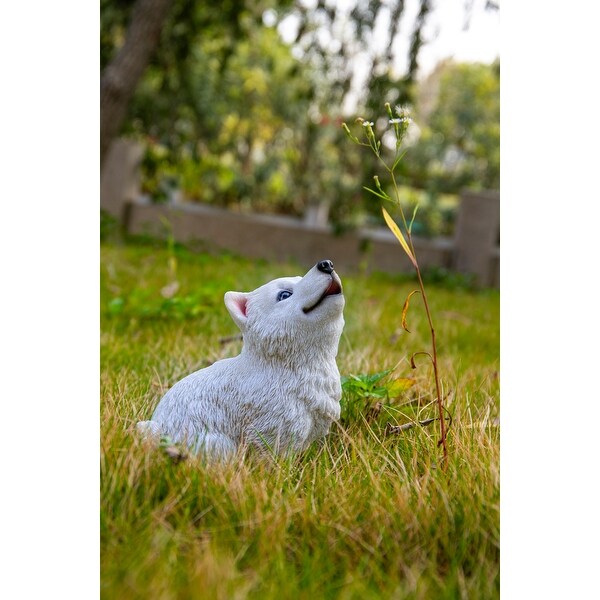 american eskimo dog statue