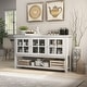 preview thumbnail 2 of 19, Furniture of America Wins Modern Farmhouse 5-shelf Buffet Table
