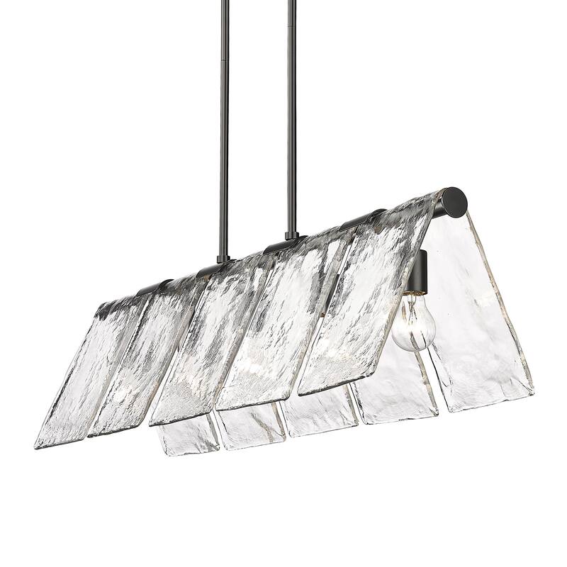 Golden Lighting 6072-LP Serenity 5 Light 11" Wide Linear Pendant