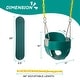 preview thumbnail 5 of 15, Metal/Plastic Bucket Swing with Chains - 11"D x 11"W x 78"H