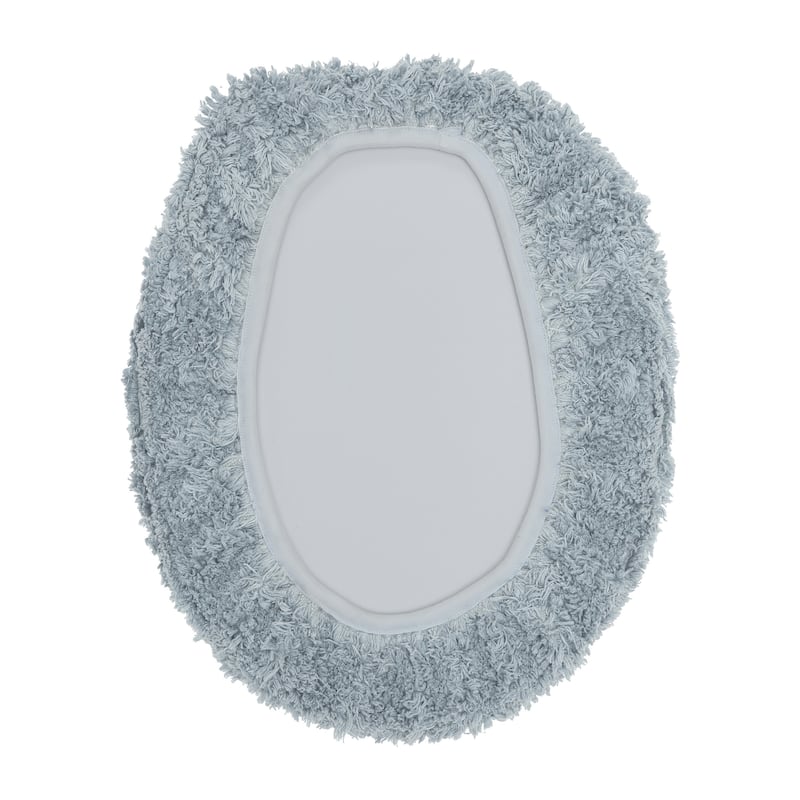Better Trends 18 x 20 Toilet Lid Cover 100% Cotton Tufted Water Absorbent Machine Washable Lux Collection