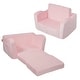 preview thumbnail 3 of 47, Kids Couch, Toddler Couch Sofa Bed Fold Out, Convertible Sofa to Lounger, Kids Chair Seat Playroom Furniture Pink