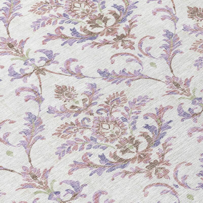 Machine Washable Indoor/ Outdoor Traditional Marrakesh Chantille Rug