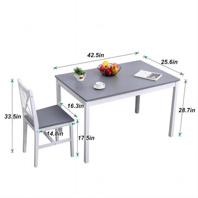 Dining Table Set of 4, Kitchen Table with 2 Chairs 1 bench