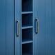 preview thumbnail 8 of 24, 47" Marbling Countertop Buffet Bar Cabinet w/ Glass Holders