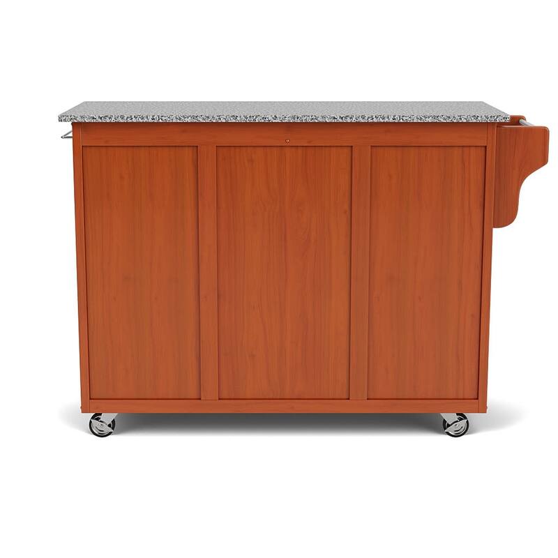 Homestyles Create-A-Cart Brown Wood Kitchen Cart - 49" x 18" x 35"