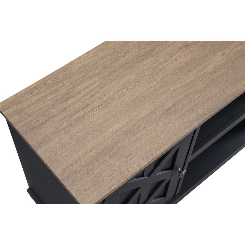 54" Faux Raw Wood TV Stand for 60" TVs - 54" in Width