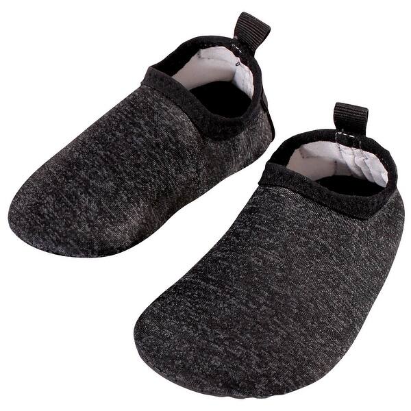 slide 1 of 1, Hudson Baby Infant and Toddler Water Shoes for Sports, Yoga, Beach and Outdoors, Heather Charcoal Baby and Toddler Heather Charcoal - 4T