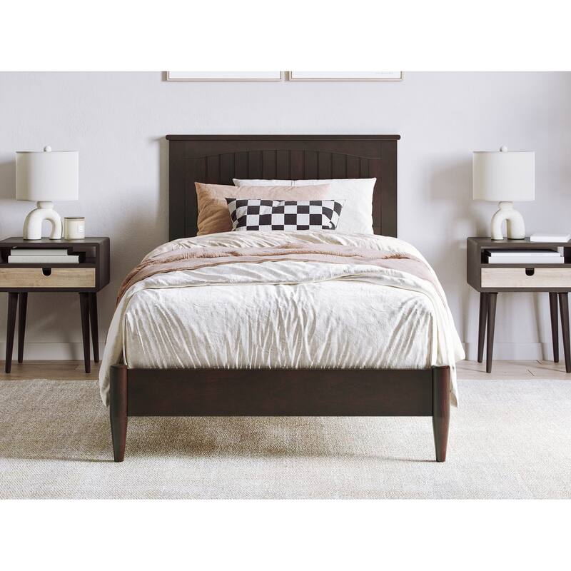 Naples Solid Wood Low Profile Platform Bed