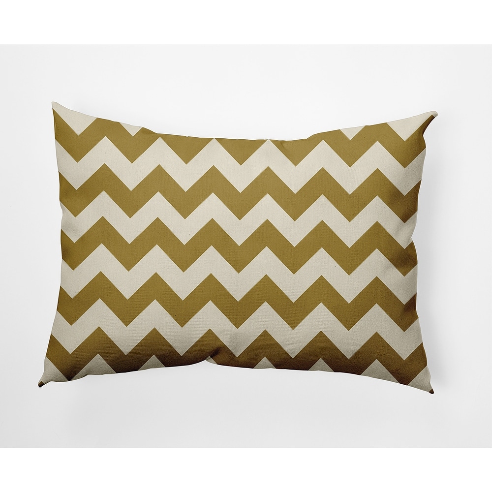Zig Zag Stripe Soft Spun Polyester Decorative Throw Pillow