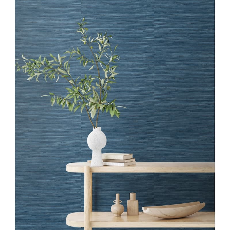 Stacy Garcia Home Saybrook Faux Rushcloth Peel and Stick Wallpaper