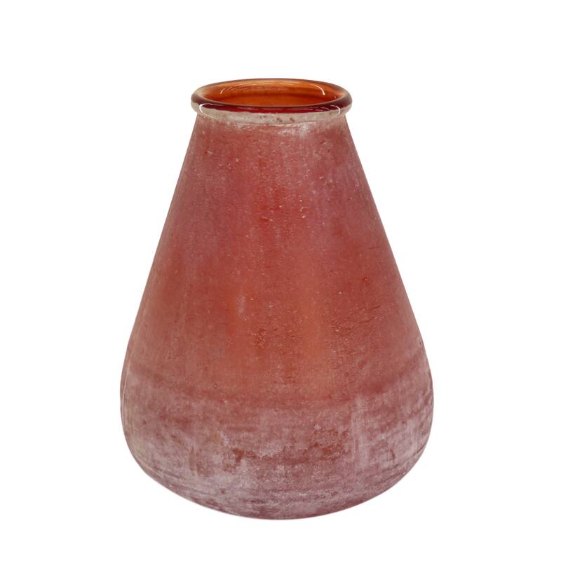 National Tree Company 13 in. HGTV Home CollectionLarge Colored Buried Vase - 13 in - Red - Glass