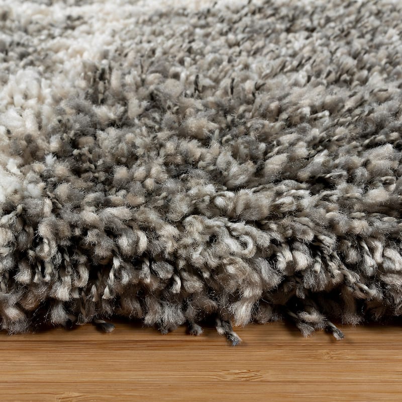 Gertmenian Ultimate Shag Malia Abstract Lines Plush Shag Indoor Area Rug Collections