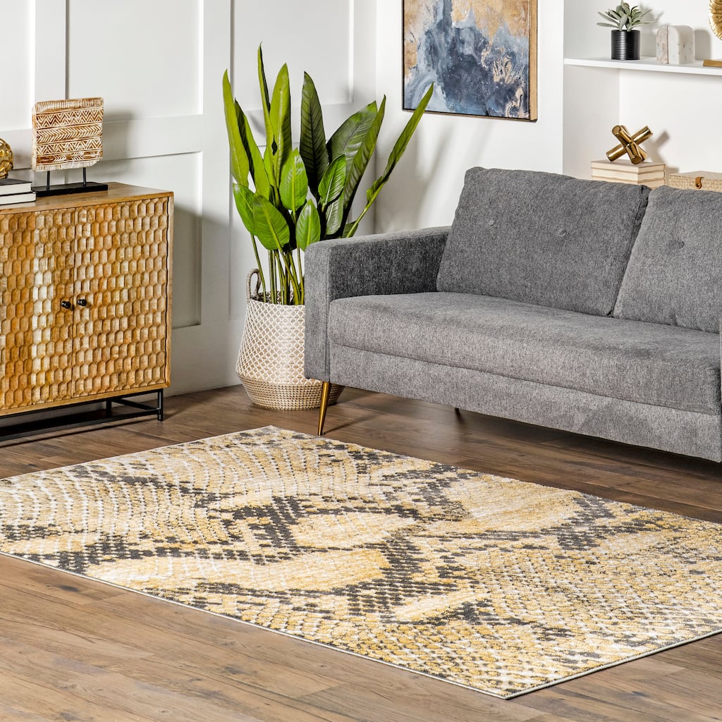 Nuloom Alexandrine Modern Snake Print Area Rug