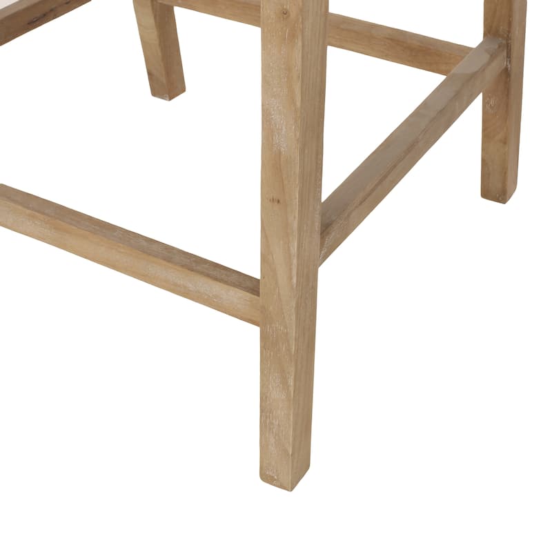 Christopher Knight Home Cataldo Fabric Upholstered Wood and Cane 25.5-Inch Counter Stools (Set of 2)