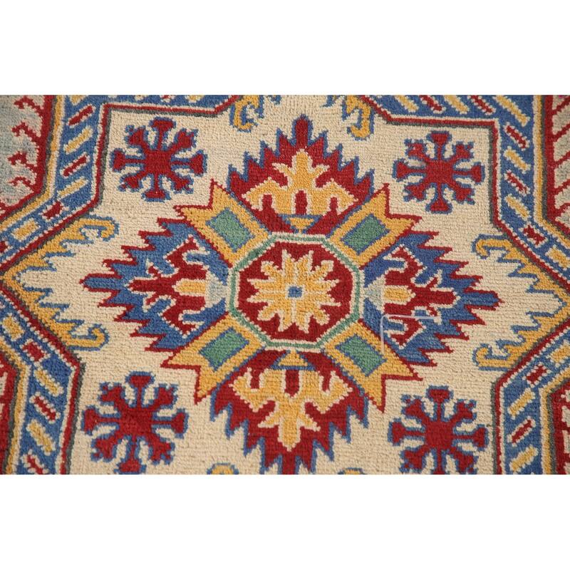 Geometric Kazak Large Oriental Area Rug Handmade Wool Carpet - 9'9" x 16'2"