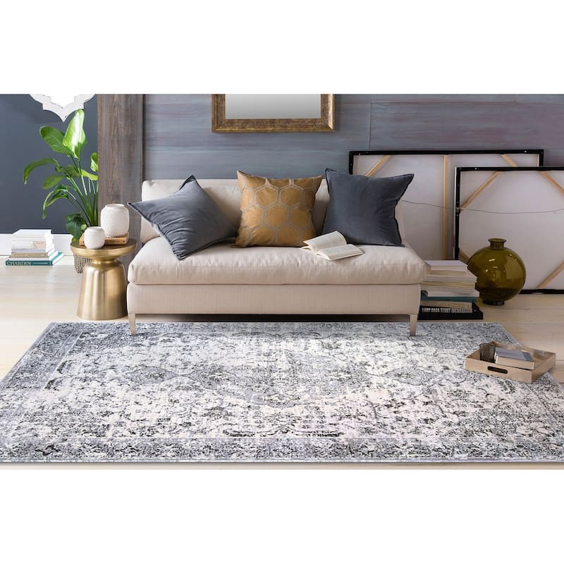 The Curated Nomad Sunset Bohemian Vintage Medallion Rug
