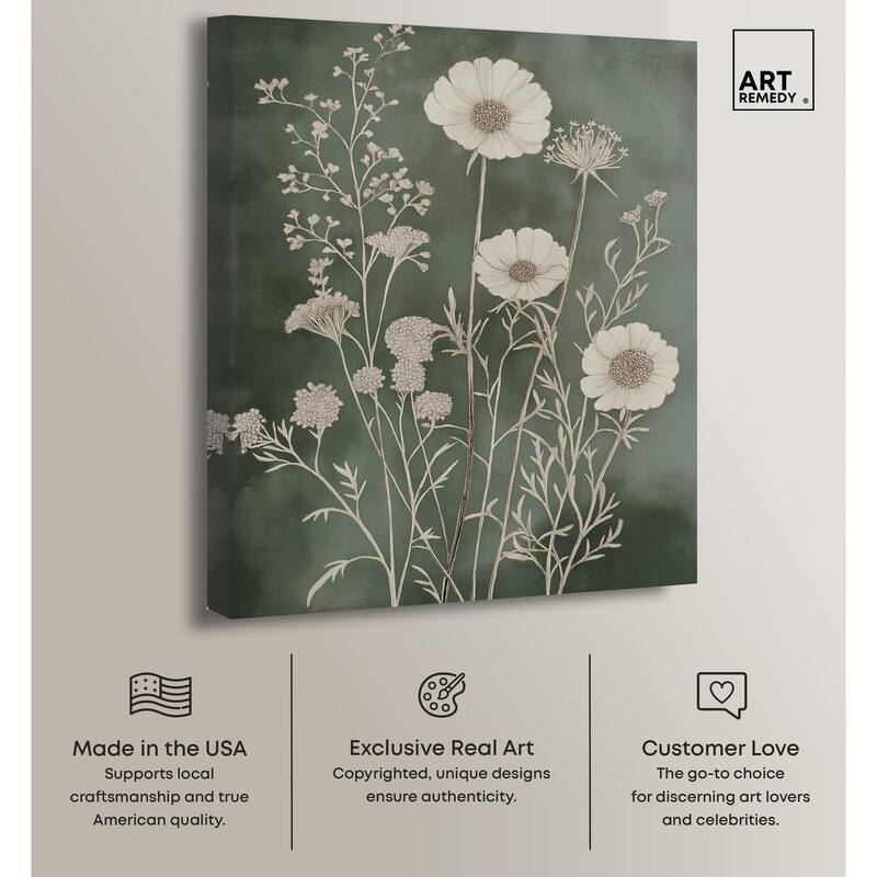 Airy Green Garden Canvas by Art Remedy, Gallery Wrapped