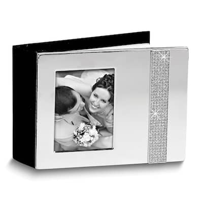Curata Nickel-Plated (Holds 80- 4x6 Photos) Glitter Photo Album